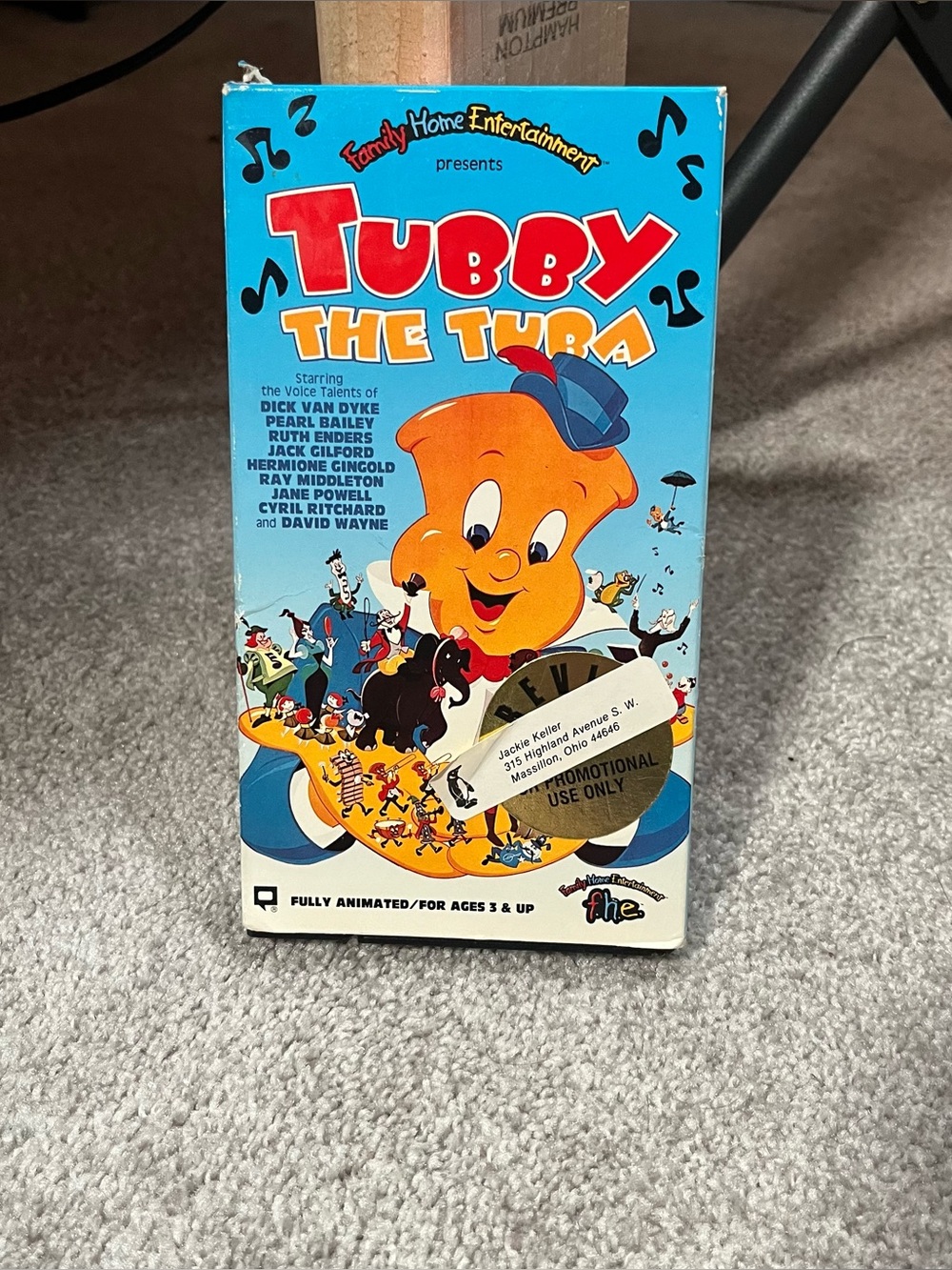 VHS: Tubby the Tuba: FHE Family Home Entertainment Tested OOP Rare